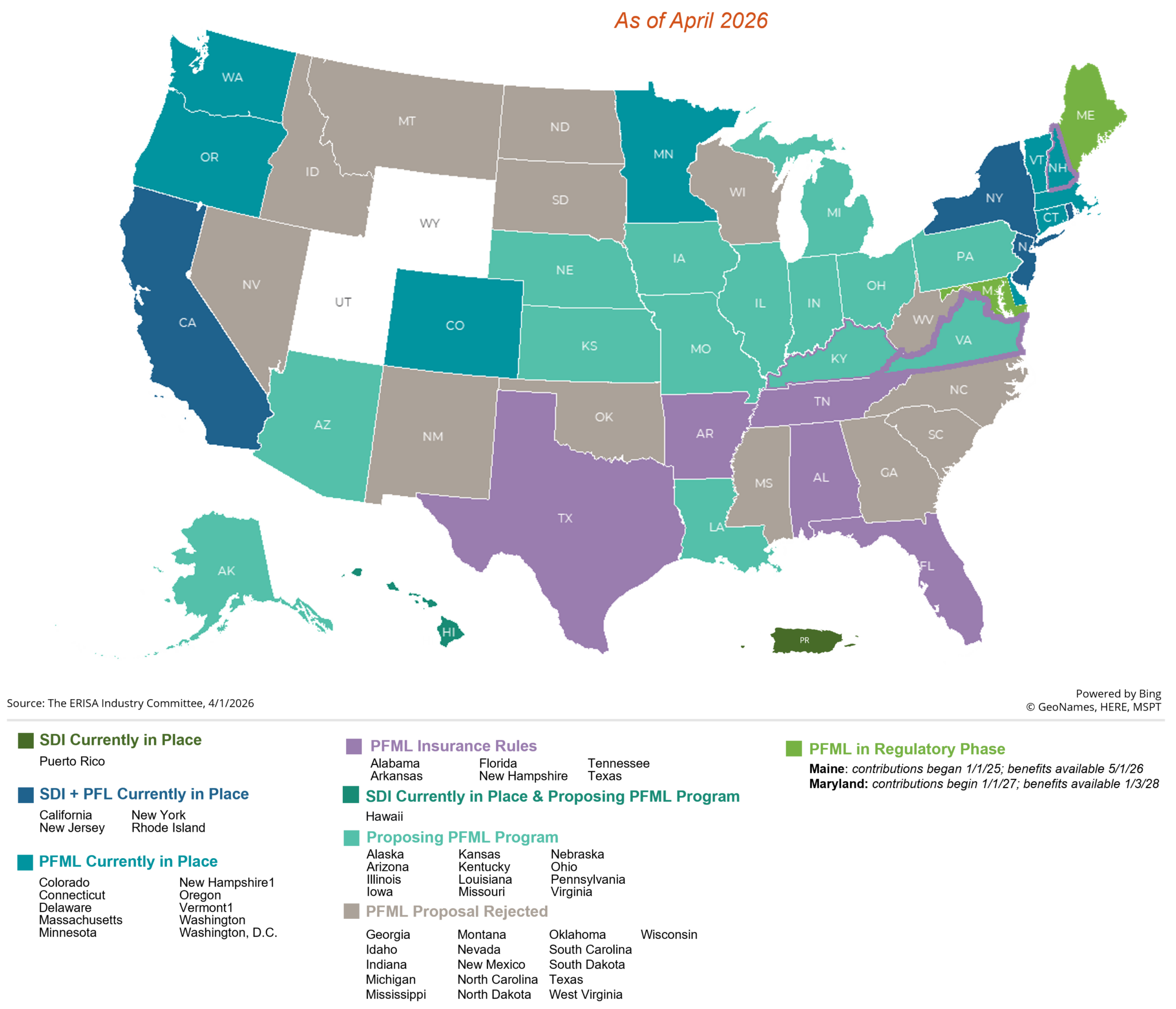 Paid Family and Medical Leave Landscape - Spring Consulting Group